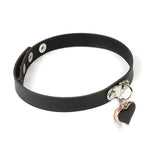 Spike Choker Gothic PU Leather Cross Heart Necklace