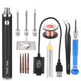 5V 15W Powered Soldering Iron USB Charge Soldering Iron Black