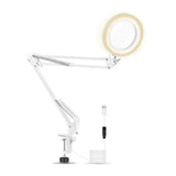 5X Magnifying Lamp Swivel Arm Magnifier Light 105mm Glass Lens