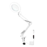 5X Magnifying Lamp Swivel Arm Magnifier Light 105mm Glass Lens