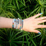 7 Chakra Bracelet Crystal Natural Druzy Multilayer Wrap Women