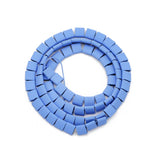 5X5MM Matte Rubber Coating Hematite Spacer Beads