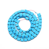 5X5MM Matte Rubber Coating Hematite Spacer Beads