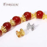 5X7MM 18K Plated Lace Spacer Beads DIY Bracelet Jewelry Accessories
