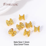 5X7MM 18K Plated Lace Spacer Beads DIY Bracelet Jewelry Accessories