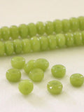 5X8mm Pink Jades Faceted Wheel Loose Beads for DIY Jewelry Making