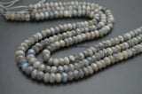 Labradorite Stone Rondelle Beads 1 Strand
