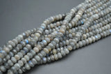 Labradorite Stone Rondelle Beads 1 Strand
