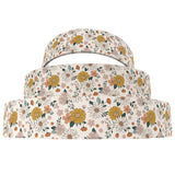 Autumn Flower Pumpkin Leaves Printed Grosgrain Ribbon Roll 22MM 25MM 38MM