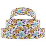 Autumn Flower Pumpkin Leaves Printed Grosgrain Ribbon Roll 22MM 25MM 38MM