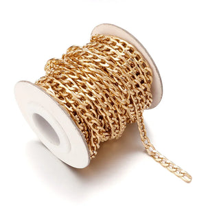 5Yards NK Chain Long Open Link Ring Extension Chain For Jewelry Making