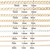 5Yards NK Chain Long Open Link Ring Extension Chain For Jewelry Making