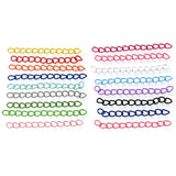 100Pcs Colorful Alloy Metal Keychain Tail Chain for DIY Jewelry Making