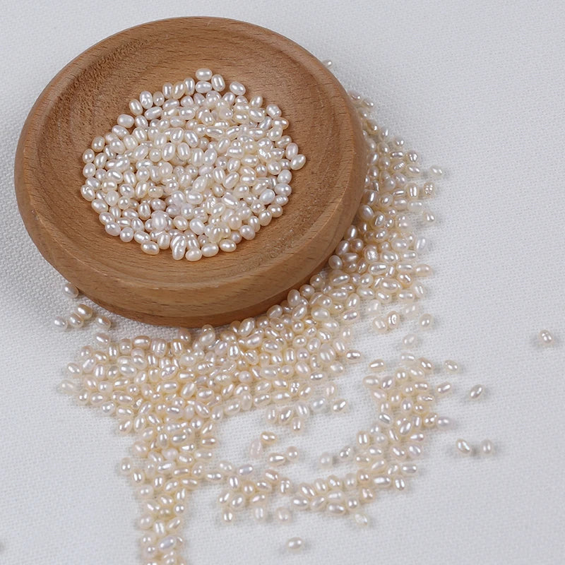 5g Pink Purple Natural Rice Shape Loose Beads Real Cultured Freshwater Pearl