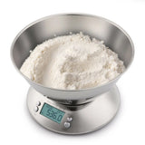 5kg/1g Stainless Steel Kitchen Scale With Bowl High Precision