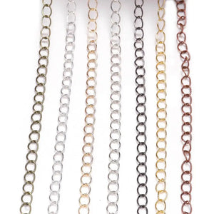 10m Bronze Open Link Ring Extension Necklace Chains