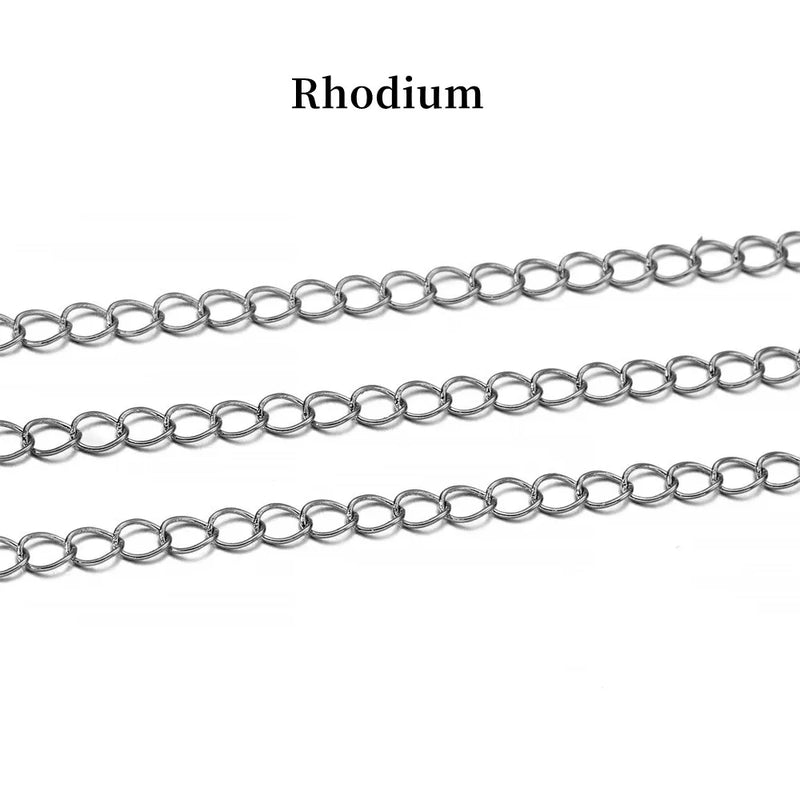 10m Bronze Open Link Ring Extension Necklace Chains