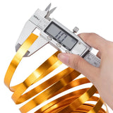 16.5FT 10mm Wide Flat Jewelry Craft Wire 18 Gauge Aluminum Wire 2 Colors