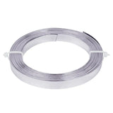 16.5FT 10mm Wide Flat Jewelry Craft Wire 18 Gauge Aluminum Wire 2 Colors