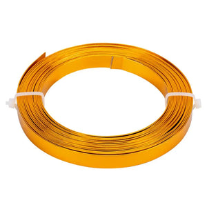 16.5FT 10mm Wide Flat Jewelry Craft Wire 18 Gauge Aluminum Wire 2 Colors