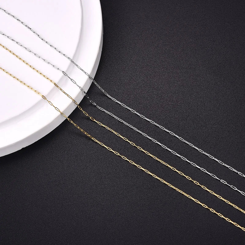 5m/2m Stainless Steel Chain for DIY Jewelry Necklace Bracelet Making