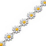 5m 304 Stainless Steel Flower Link Chains Enamel Soldered Chains