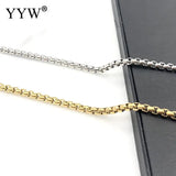 304 Stainless Steel Unwelded Box Chains for Jewelry Making