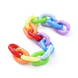 5m Colorful Acrylic Cable Chains Oval Links for Jewelry Making