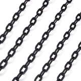 Aluminium Cable Chains 9x1.8x1.5mm for Jewelry Making DIY