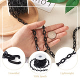 Aluminium Cable Chains 9x1.8x1.5mm for Jewelry Making DIY