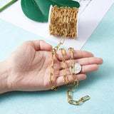 5m Stainless Steel Paperclip Chains Rectangle Chain Necklace DIY