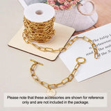 5m Stainless Steel Paperclip Chains Rectangle Chain Necklace DIY