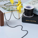 5m Stainless Steel Box Chain Gold/Black Venetian Chains Rectangle Necklace Link