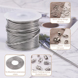 5m Stainless Steel Round Snake Chains Jump Ring Lobster Clasps for DIY Necklaces