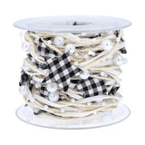 Christmas Red Grid Star Decoration Belt - 5m Roll