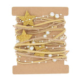 Christmas Red Grid Star Decoration Belt - 5m Roll