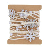 Christmas Red Grid Star Decoration Belt - 5m Roll