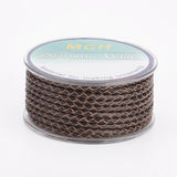 5m 3mm Braided Leather Cord Jewelry Making