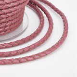 5m 3mm Braided Leather Cord Jewelry Making