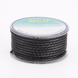 5m 3mm Braided Leather Cord Jewelry Making
