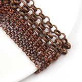 5mm Metal Link O Chain Antique Red Copper Bulk Necklace Chain