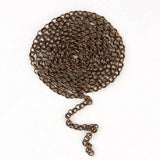5mm Metal Link O Chain Antique Red Copper Bulk Necklace Chain