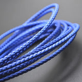 5m/lot 4mm Round Leather Cord Rope for Necklaces Bracelets