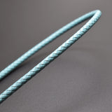 5m Turquoise Round Leather Strip Rope Cords for Jewelry Making