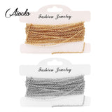 5m Stainless Steel Cable Chain for DIY Jewelry 1mm 1.5mm 2mm 2.5mm