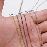 5m/lot Copper Oval Link Necklace Chain 1.5 2mm Jewelry Making Findings Bracelet