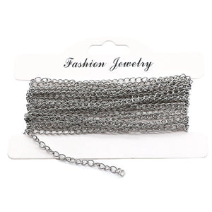 Stainless Steel Bracelet Extension Chain Necklace Extender 5m/lot