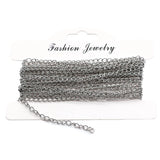 Stainless Steel Bracelet Extension Chain Necklace Extender 5m/lot