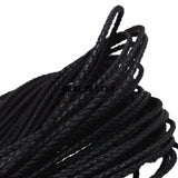 3mm Round Braided Leather Cord 5m/lot for Jewelry Making DIY
