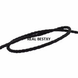 3mm Round Braided Leather Cord 5m/lot for Jewelry Making DIY